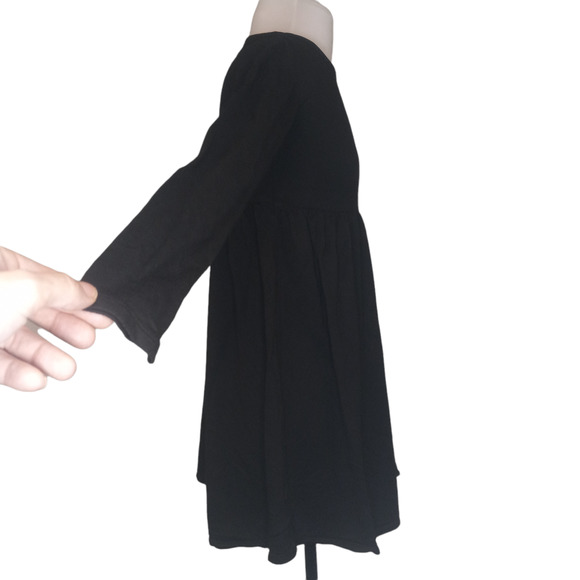 NWT Baea Black Babydoll Mini Dress - Picture 3 of 5